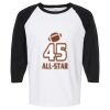 Raglan Three-Quarter Sleeve Baseball T-Shirt Vignette