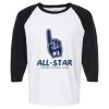 Raglan Three-Quarter Sleeve Baseball T-Shirt Vignette