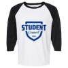 Raglan Three-Quarter Sleeve Baseball T-Shirt Vignette