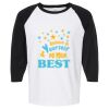 Raglan Three-Quarter Sleeve Baseball T-Shirt Vignette