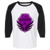 Raglan Three-Quarter Sleeve Baseball T-Shirt Vignette