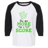 Raglan Three-Quarter Sleeve Baseball T-Shirt Vignette