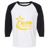 Raglan Three-Quarter Sleeve Baseball T-Shirt Vignette
