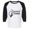 Raglan Three-Quarter Sleeve Baseball T-Shirt Vignette
