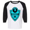 Raglan Three-Quarter Sleeve Baseball T-Shirt Vignette