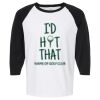 Raglan Three-Quarter Sleeve Baseball T-Shirt Vignette