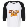 Raglan Three-Quarter Sleeve Baseball T-Shirt Vignette