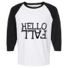 Raglan Three-Quarter Sleeve Baseball T-Shirt Vignette