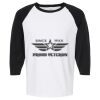 Raglan Three-Quarter Sleeve Baseball T-Shirt Vignette