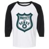 Raglan Three-Quarter Sleeve Baseball T-Shirt Vignette