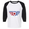 Raglan Three-Quarter Sleeve Baseball T-Shirt Vignette