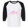 Raglan Three-Quarter Sleeve Baseball T-Shirt Vignette