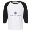 Raglan Three-Quarter Sleeve Baseball T-Shirt Vignette