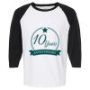 Raglan Three-Quarter Sleeve Baseball T-Shirt Vignette