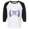 Raglan Three-Quarter Sleeve Baseball T-Shirt Vignette