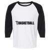 Raglan Three-Quarter Sleeve Baseball T-Shirt Vignette