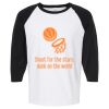 Raglan Three-Quarter Sleeve Baseball T-Shirt Vignette
