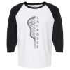 Raglan Three-Quarter Sleeve Baseball T-Shirt Vignette