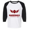 Raglan Three-Quarter Sleeve Baseball T-Shirt Vignette