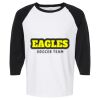 Raglan Three-Quarter Sleeve Baseball T-Shirt Vignette