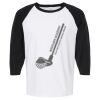 Raglan Three-Quarter Sleeve Baseball T-Shirt Vignette
