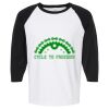 Raglan Three-Quarter Sleeve Baseball T-Shirt Vignette