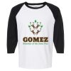 Raglan Three-Quarter Sleeve Baseball T-Shirt Vignette