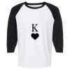 Raglan Three-Quarter Sleeve Baseball T-Shirt Vignette