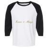 Raglan Three-Quarter Sleeve Baseball T-Shirt Vignette