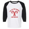 Raglan Three-Quarter Sleeve Baseball T-Shirt Vignette