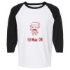 Raglan Three-Quarter Sleeve Baseball T-Shirt Vignette