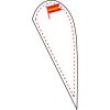 Beach Flag - Modèle Teardrop Vignette